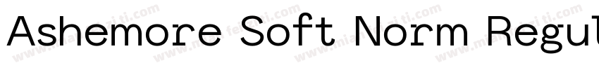 Ashemore Soft Norm Regular Norm Reg字体转换